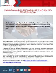 Diabetic Neuropathy H1 2017 Analysis with Drug Profile, MOA, ROA & Molecule Type