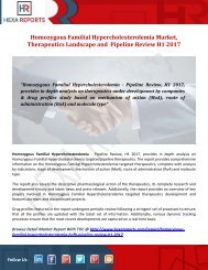 Homozygous Familial Hypercholesterolemia Market, Therapeutics Landscape and  Pipeline Review H1 2017