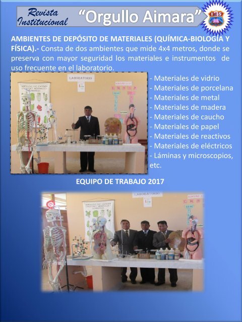 REVISTA INSTITUCIONAL ORGULLO AIMARA I.E.S. JEC CARLOS DANTE NAVA JAYU JAYU