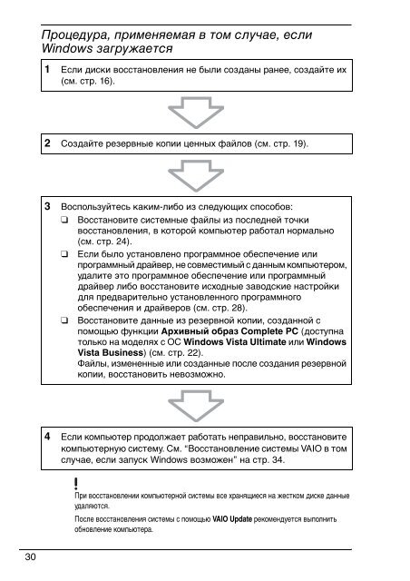 Sony VGN-Z41ZRD - VGN-Z41ZRD Guide de d&eacute;pannage Ukrainien