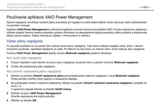 Sony VGN-Z41ZRD - VGN-Z41ZRD Mode d'emploi Slovaque