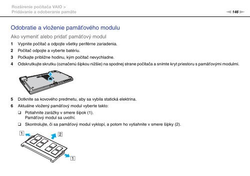 Sony VGN-Z41ZRD - VGN-Z41ZRD Mode d'emploi Slovaque