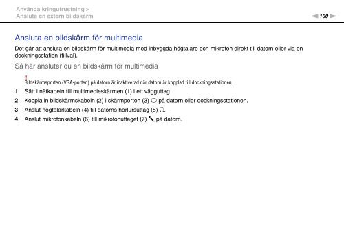 Sony VGN-Z41ZRD - VGN-Z41ZRD Mode d'emploi Su&eacute;dois