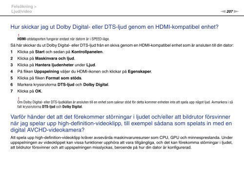 Sony VGN-Z41ZRD - VGN-Z41ZRD Mode d'emploi Su&eacute;dois