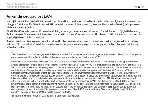 Sony VGN-Z41ZRD - VGN-Z41ZRD Mode d'emploi Su&eacute;dois