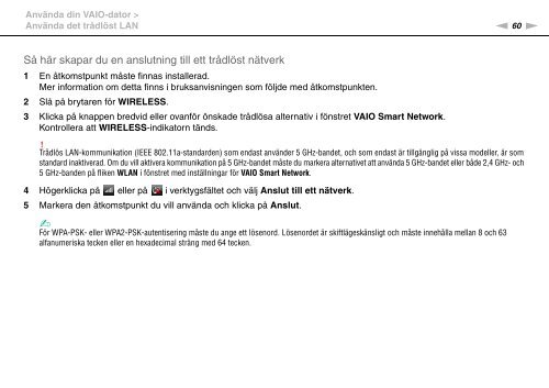 Sony VGN-Z41ZRD - VGN-Z41ZRD Mode d'emploi Su&eacute;dois