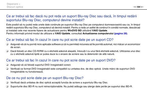 Sony VGN-Z41ZRD - VGN-Z41ZRD Mode d'emploi Roumain