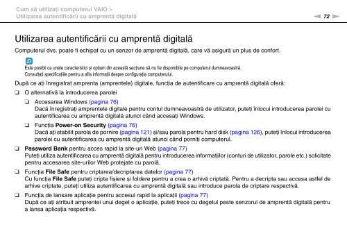 Sony VGN-Z41ZRD - VGN-Z41ZRD Mode d'emploi Roumain