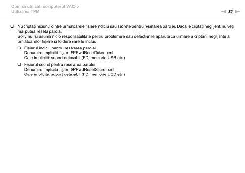 Sony VGN-Z41ZRD - VGN-Z41ZRD Mode d'emploi Roumain