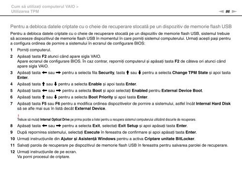 Sony VGN-Z41ZRD - VGN-Z41ZRD Mode d'emploi Roumain