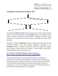 Terpinolene Market 2022 - Industry Survey, Market Size, Competitive Trends, Outlook and Forecasts