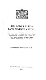 (3)-B ၁၉၄၅ ေအာက္ျမန္မာႏိုင္ငံ ေျမႏွင့္အခြန္စည္းမ်ဥ္း ဥပေဒ -The Lower Burma Land Revenue Manual