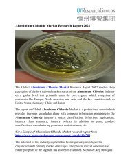 Aluminium Chloride Market - Global Industry Analysis, Growth and Forecast 2022