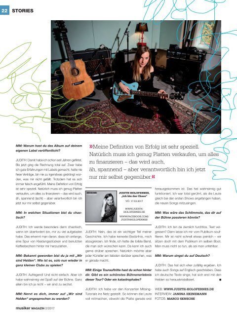 Musiker Magazin 02/2017