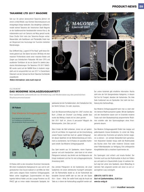 Musiker Magazin 02/2017