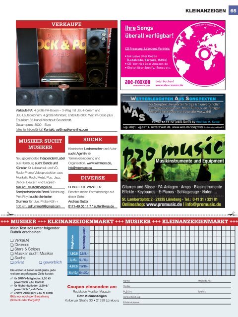 Musiker Magazin 02/2017