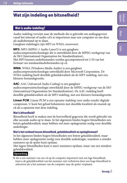 Sony NWZ-S739F - NWZ-S739F Istruzioni per l'uso Olandese