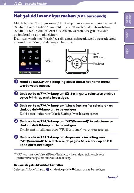 Sony NWZ-S739F - NWZ-S739F Istruzioni per l'uso Olandese