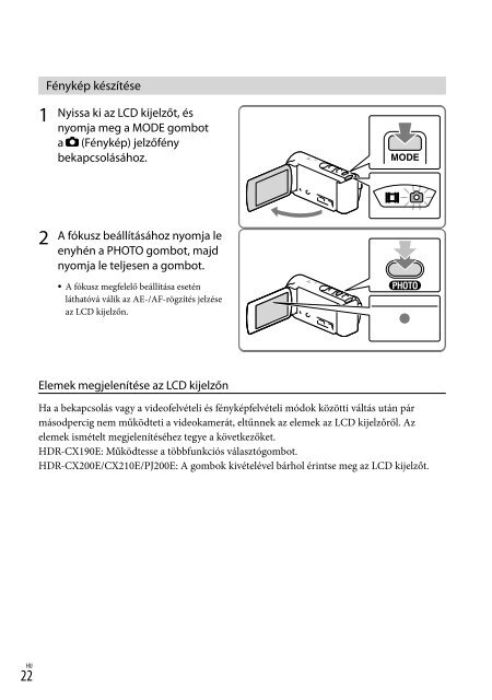 Sony HDR-CX210E - HDR-CX210E Consignes d&rsquo;utilisation Slovaque