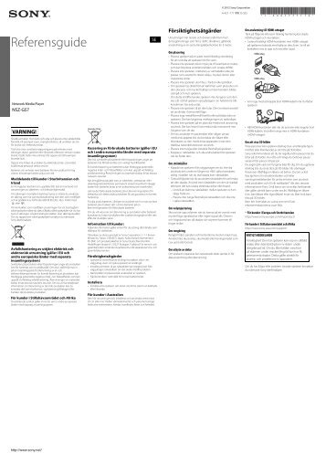 Sony NSZ-GS7 - NSZ-GS7 Guide de dÃ©pannage SuÃ©dois