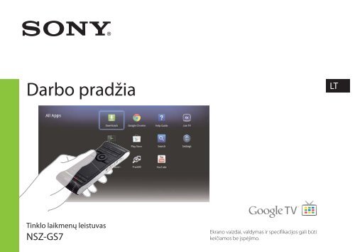 Sony NSZ-GS7 - NSZ-GS7 Guide de r&eacute;f&eacute;rence Lituanien