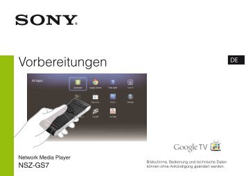 Sony NSZ-GS7 - NSZ-GS7 Consignes dâutilisation Allemand