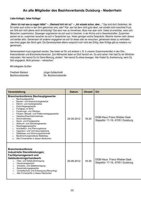 Tagesordnung - IG Bau Duisburg-Niederrhein