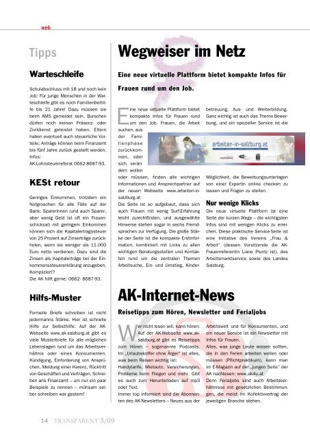 Transparent downloaden (pdf 1,6 mb) - AK - Salzburg