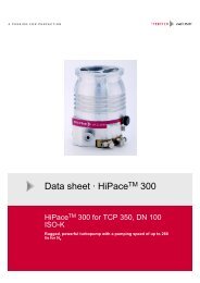 Data sheet · HiPaceTM 300 - Pfeiffer Vacuum