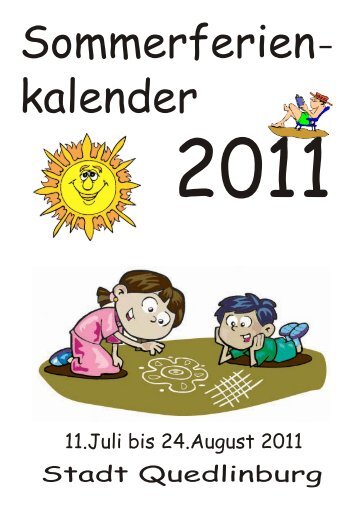 Sommerferien牛 kalender - Quedlinburg