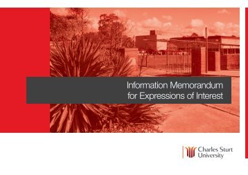 Information Memo for Expressions of Interest