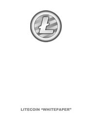 Litecoin Whitepaper with Cover