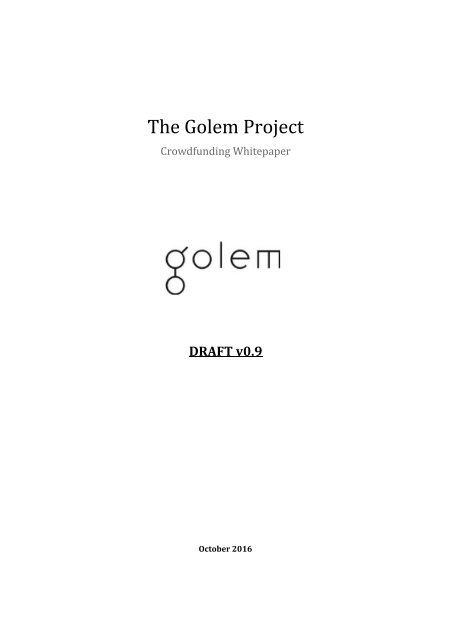 whitepaper - golem with cover