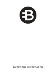 Whitepaper - Bytecoin with cover