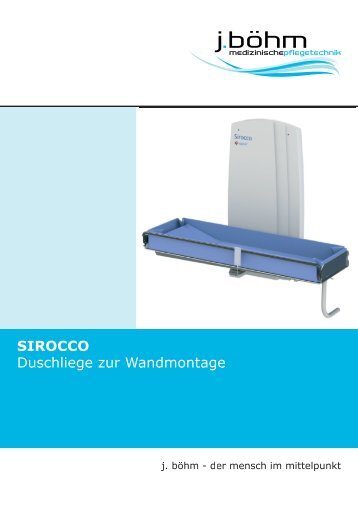 Sirocco Duschliege zur Wandmontage