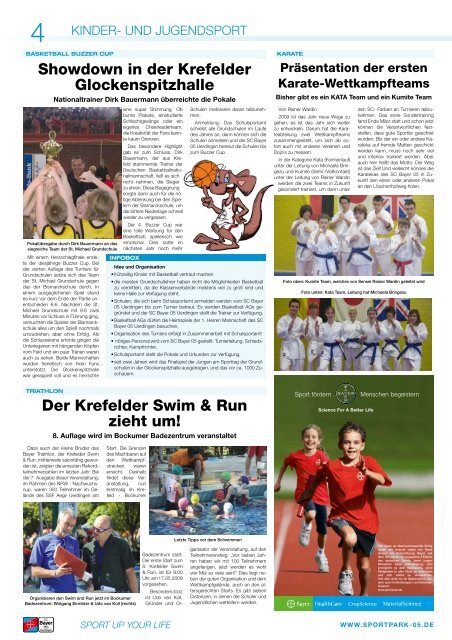 sport ist unser leben - SC Bayer 05