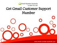 Get Gmail Customer Support Number