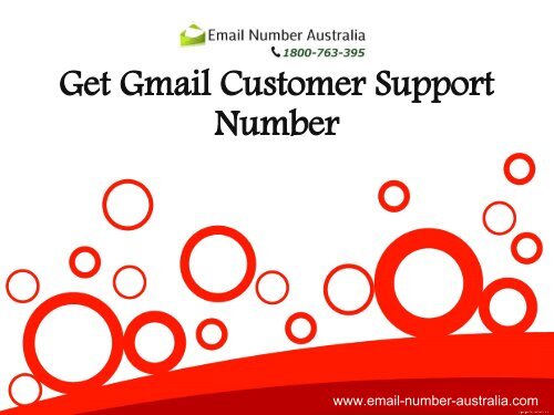 Get Gmail Customer Support Number