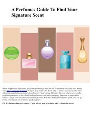 A Perfumes Guide To Find Your Signature Scent