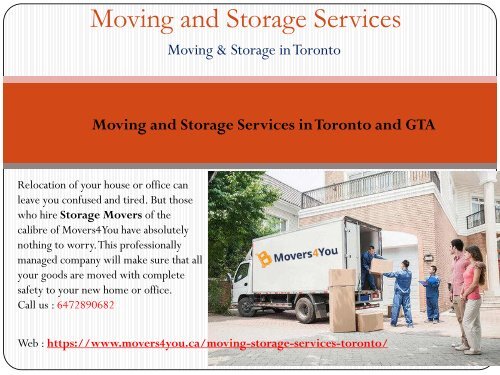 Best Movers in Toronto | Moving Company | Toronto Moving Services