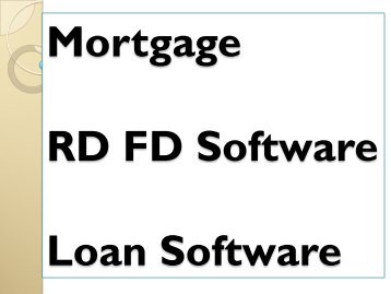 Cheap RD FD, Mortgage Payment, Loan Process, RD FD Software, RD FD Plan, Loan Origination