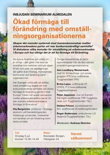 Almedalen programblad 2017