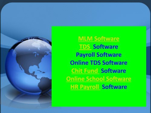 Chit Fund Software, School Software, MLM Gift Income Software, Gift Plan Software, MLM Career Plan