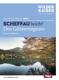 Gästemagazin Scheffau 2017