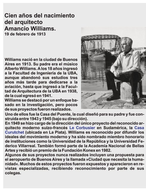 Un puente hacia el presente, Amancio Williams La Casa Puente