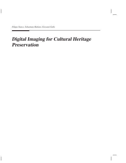 Analysis of Ancient Mosaic Images for Dedicated ... - Institut Fresnel