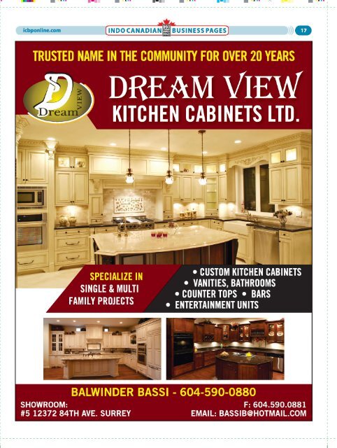 Indo Canadian Business Pages Glossy Ads Section 2