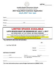 SWAP MEET Fundraiser Application