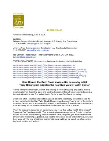 Civic Art - Los Angeles County Arts Commission