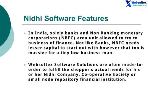 Nidhi Company Management, Demo Nidhi, Nidhi Software Price, Nidhi Banking Solutions